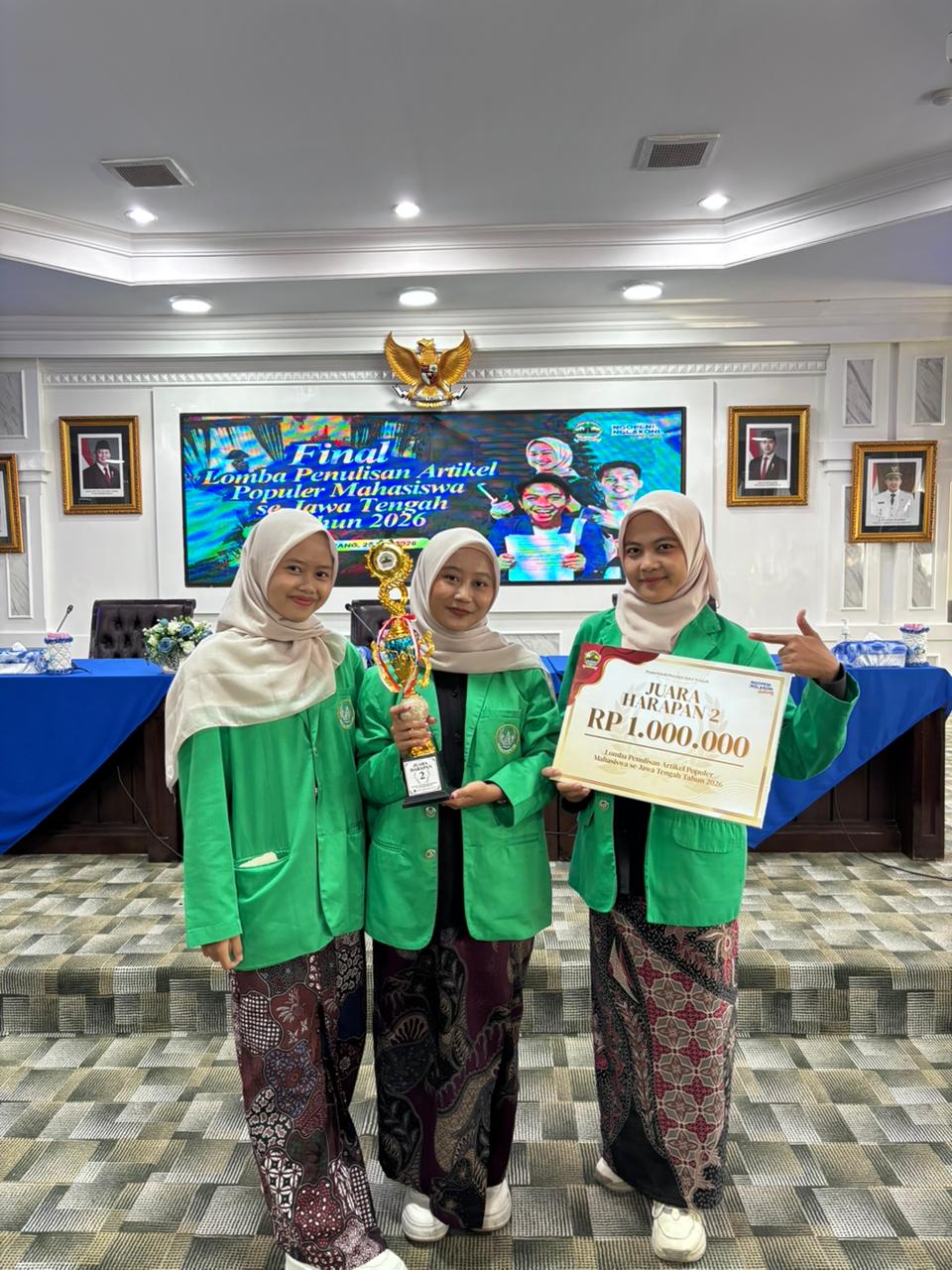 Mahasiswa Berprestasi UIN Saizu Raih Juara Harapan 2 Lomba Artikel Populer Jawa Tengah